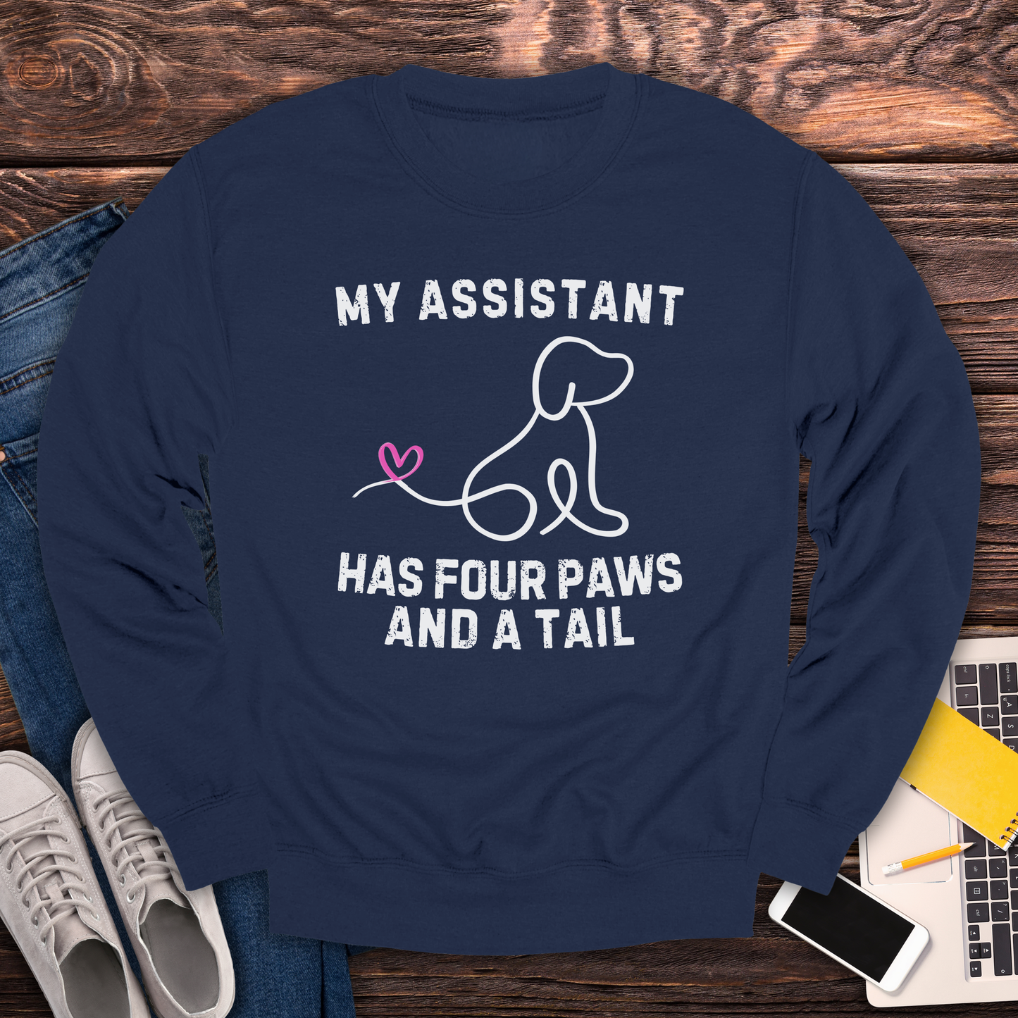 My Assistant Has 4 Paws And A Tail - Sweatshirt