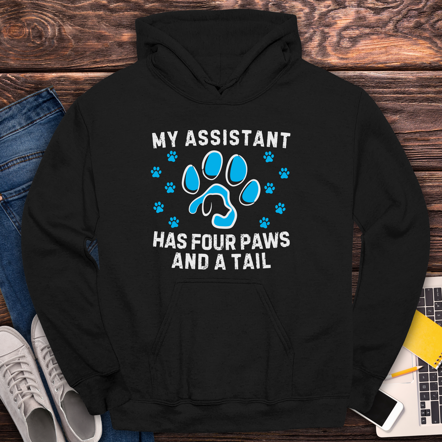 My Assistant Has 4 Paws And A Tail - Hoodie