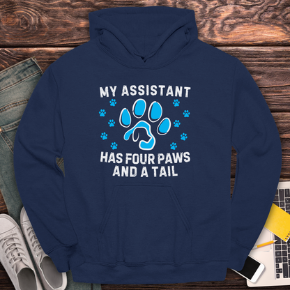 My Assistant Has 4 Paws And A Tail - Hoodie