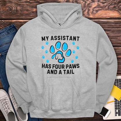 My Assistant Has 4 Paws And A Tail - Hoodie