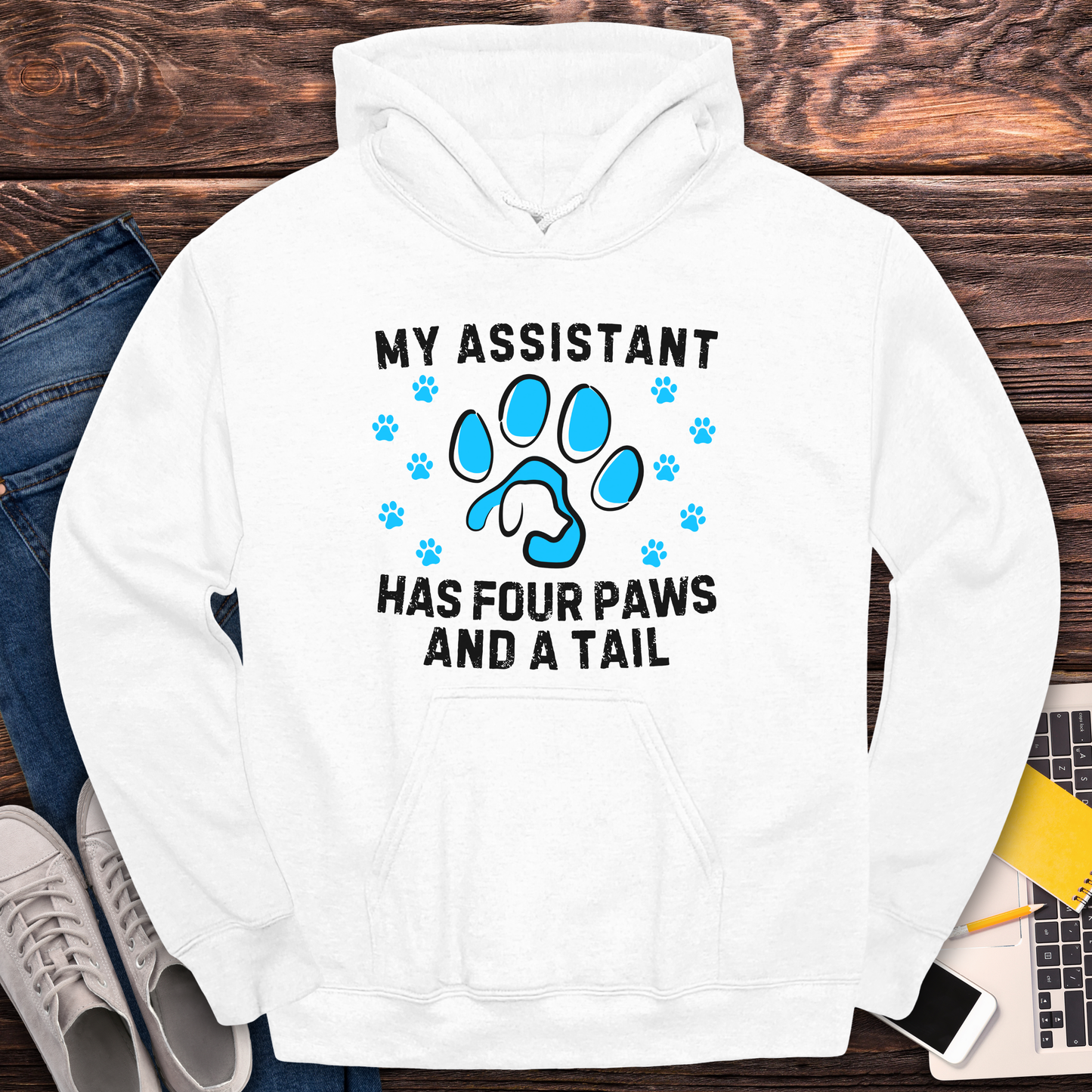 My Assistant Has 4 Paws And A Tail - Hoodie