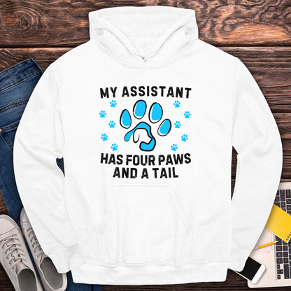 My Assistant Has 4 Paws And A Tail - Hoodie
