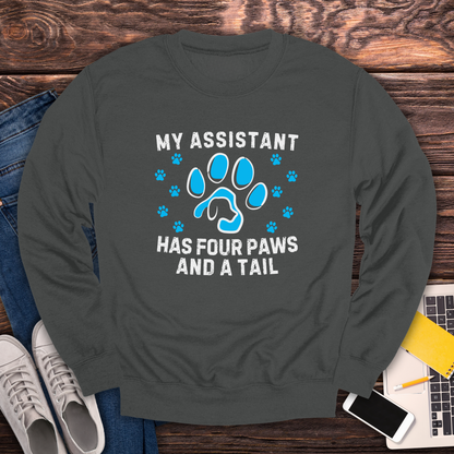 My Assistant Has 4 Paws And A Tail - Sweatshirt