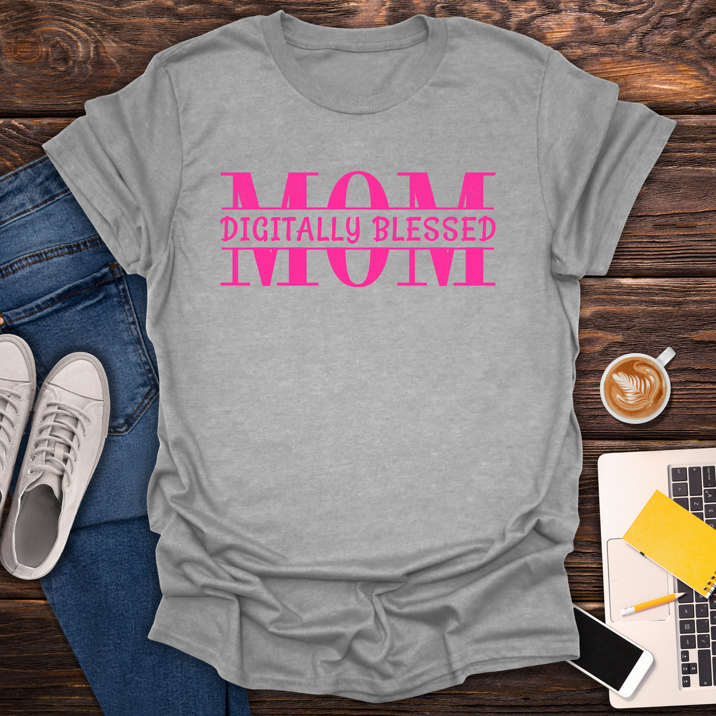 Digitally Blessed Mom - T-Shirt