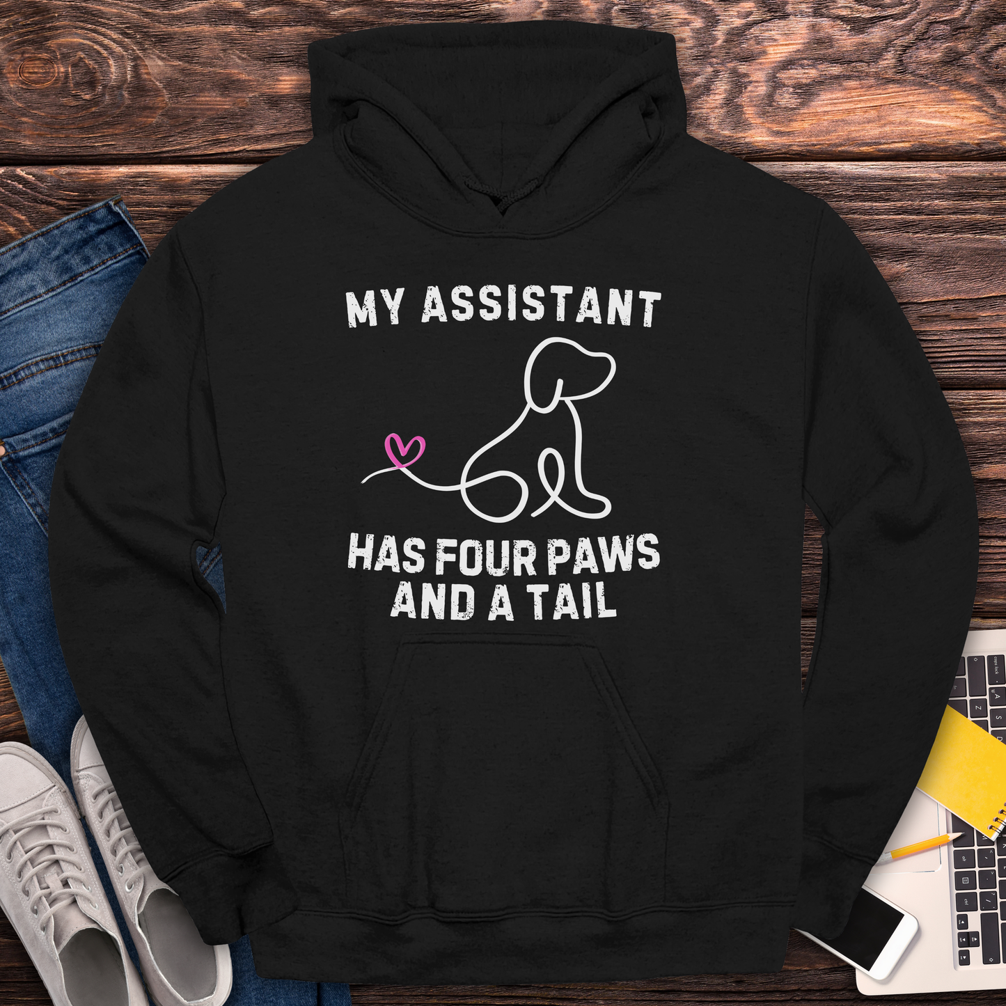 My Assistant Has 4 Paws And A Tail -Hoodie