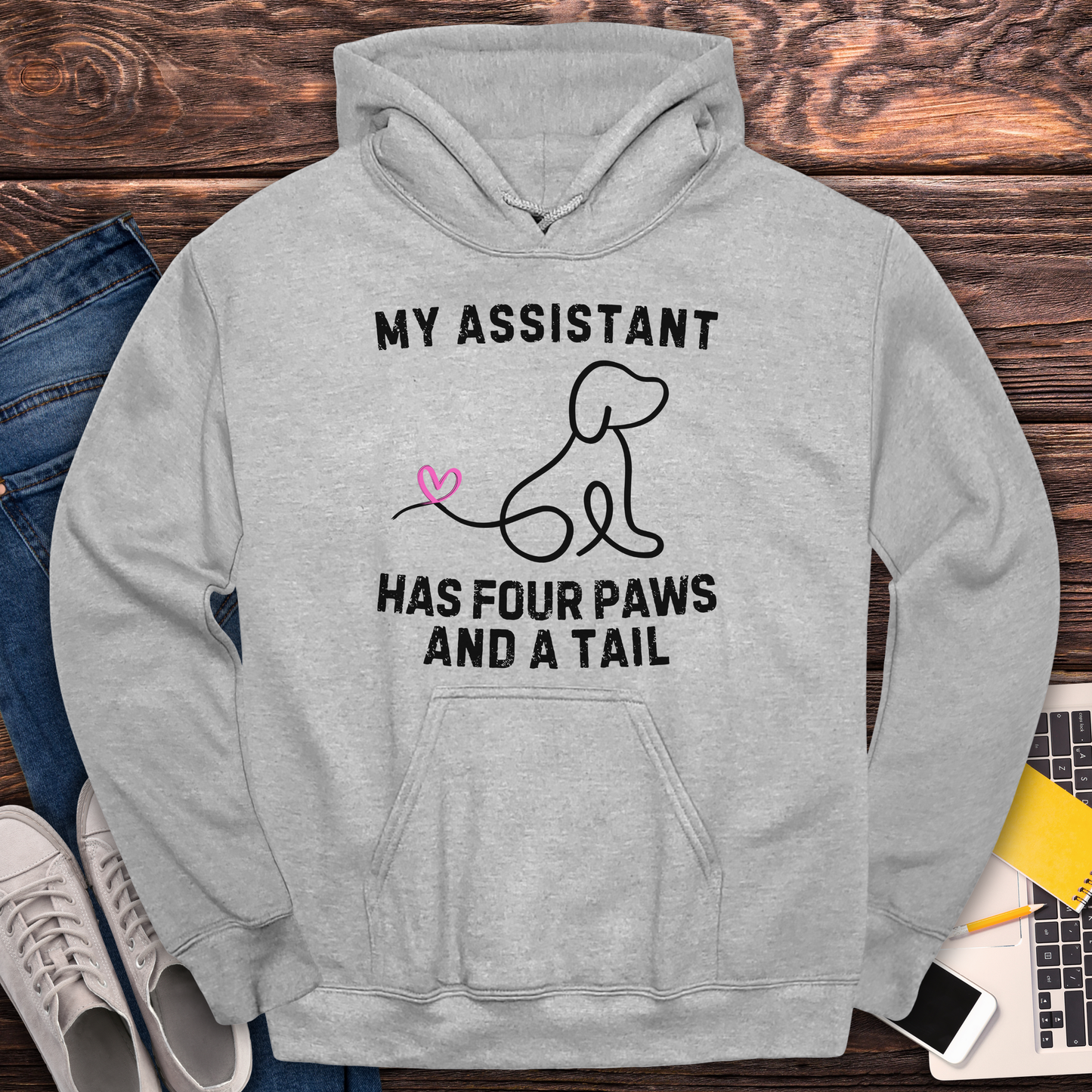 My Assistant Has 4 Paws And A Tail -Hoodie