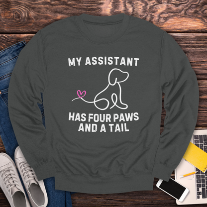 My Assistant Has 4 Paws And A Tail - Sweatshirt